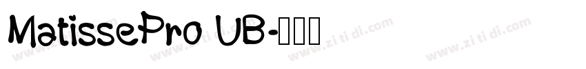 MatissePro UB字体转换